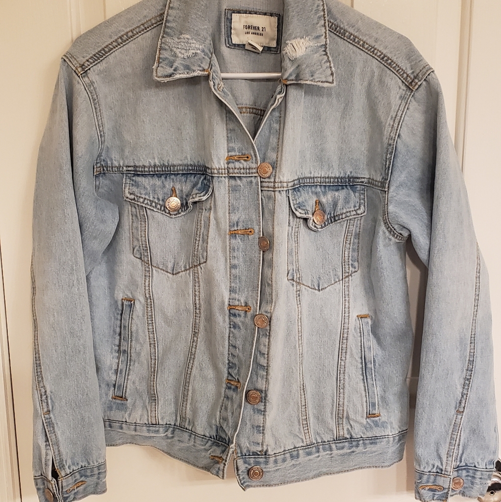Boyfriend style jean jacket